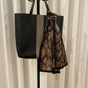 ADRIENNE LANDAU ..100% silk scarf